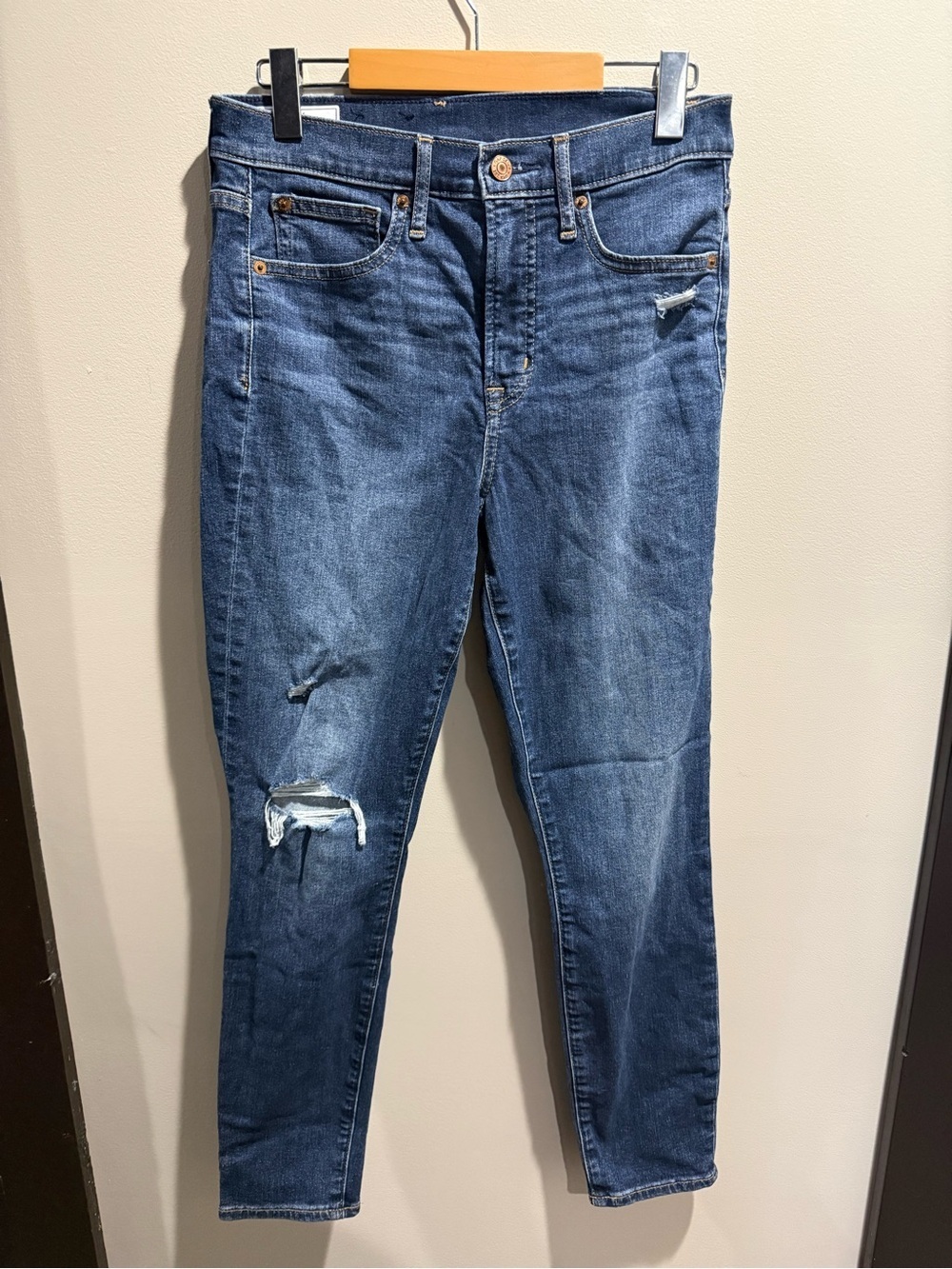GAP True Skinny High Rise Dark Blue Jeans Size 28/6 Regular